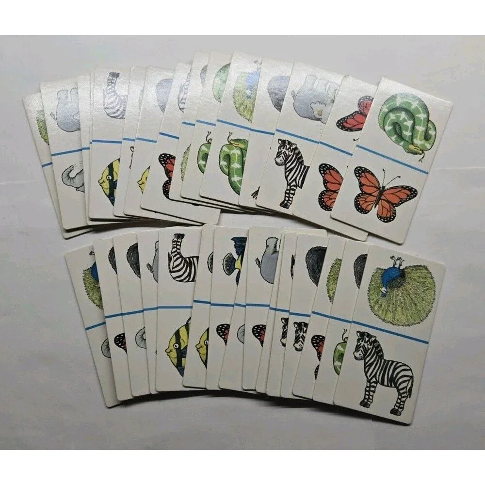 Sebastian's Animal Dominoes 1990 Time Life Children's 30 Pc Set Game